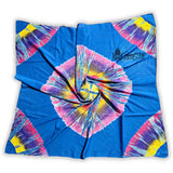 Swirlscape Sheer Soft Cotton Tie Dye Scarf for Women, Skyline