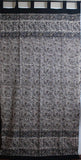 Handmade Jaipur Paisley Dabu Tab Top Curtain 100% Cotton Drape Panel 44x88 - Sweet Us