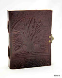Leather Journal Tree of Life Notebook Travel Diary Notepad Art Sketchbook