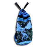 Cotton Bohemian Hippie Celtic Dragon Backpack Bag Shopping Work Bag Blue Red - Sweet Us