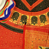 Cotton Geometric Tablecloth Rectangle Red Black Cream Kitchen Dining Linen