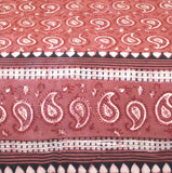 Dabu Block Print Paisley Handmade Reversible 100% Cotton Duvet Cover Queen King - Sweet Us