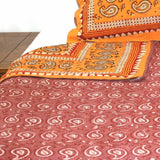 Dabu Block Print Paisley Handmade Reversible 100% Cotton Duvet Cover Queen King - Sweet Us