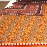 Dabu Block Print Paisley Handmade Reversible 100% Cotton Duvet Cover Queen King - Sweet Us