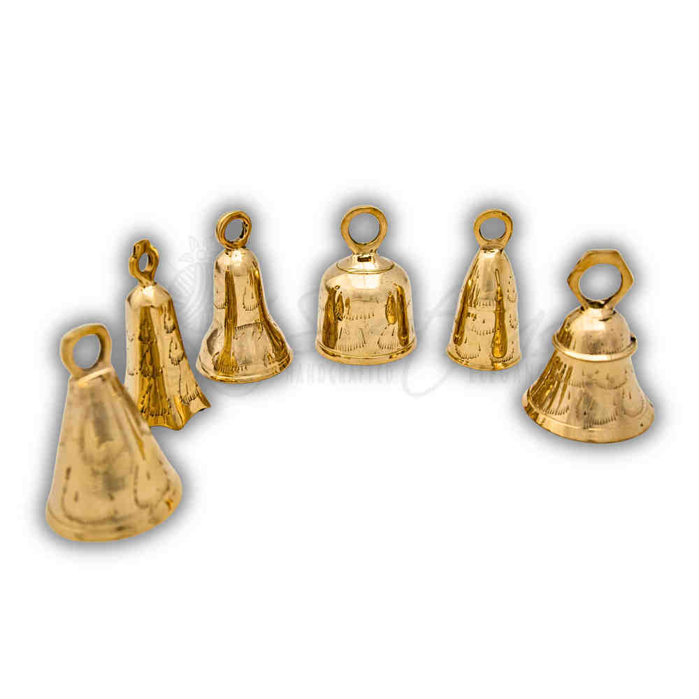 Decorative Brass Bells — Set of 6 - Sweet Us