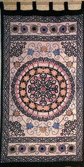 Celtic Sunflower Cotton Floral Curtain Drape Panel, Solstice - Sweet Us