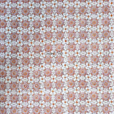 Springtime Splendor Cotton Floral Tablecloth Rectangle, Peach Harmony
