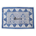 Princess Paisley Block Print Cotton Floral Placemat, Serene Blue - Sweet Us
