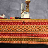 Debonair Diamond Cotton Tablecloth Collection Kitchen Linen, Tuscan Passion
