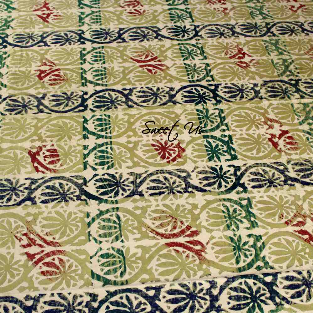 Trellis Whisper Cotton Floral Vine Tablecloth Collection, Serene Harmony