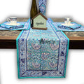 Samudra Flora Series Block Print Table Runner