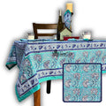 Samudra Flora Series Block Print Tablecloth