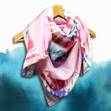 Swirlscape Sheer Soft Cotton Tie Dye Scarf for Women, Candyfloss