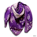 Cosmic Elegance Cotton Batik Print Summer Celestial Scarf for Women, Plum - Sweet Us