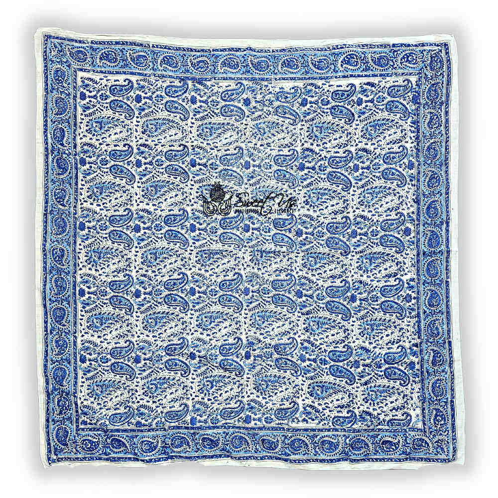 Paiselle Lightweight Floral Cotton Scarf — Glacia - Sweet Us
