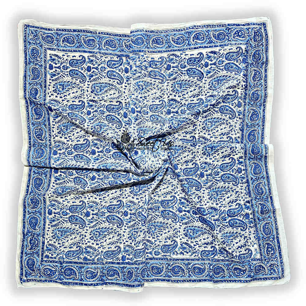 Paiselle Lightweight Floral Cotton Scarf — Glacia - Sweet Us