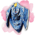 Paiselle Lightweight Floral Cotton Scarf — Glacia - Sweet Us