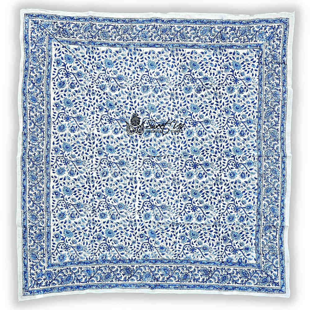 Vervaine Lightweight Floral Cotton Scarf — Blueveil - Sweet Us