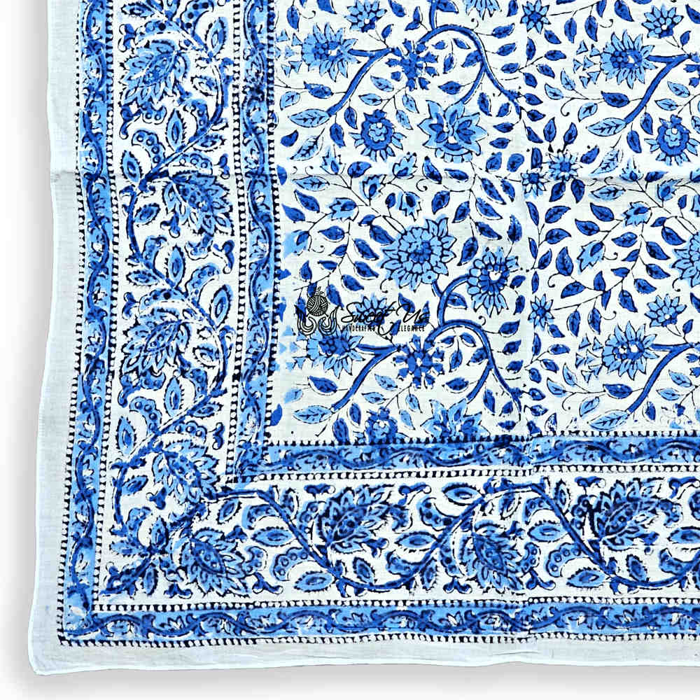 Vervaine Lightweight Floral Cotton Scarf — Blueveil - Sweet Us