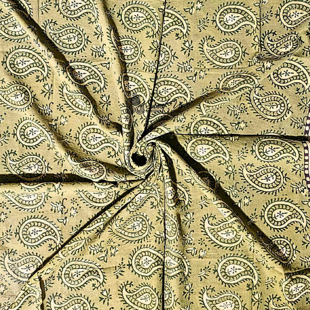 Paisley Splendor Cotton Floral Scarf for Women, Jade Jewel