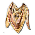Paisley Splendor Lightweight Floral Cotton Scarf — Golden Glow - Sweet Us