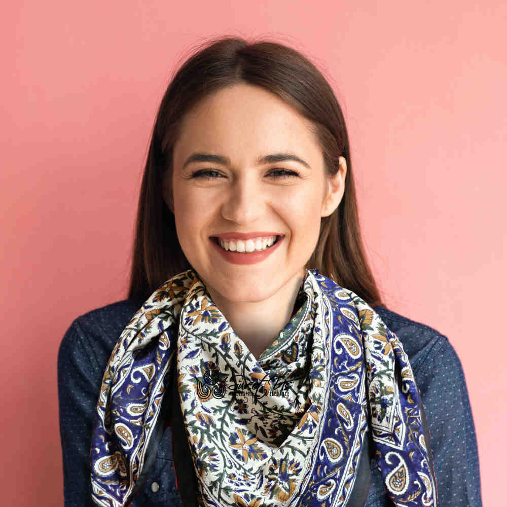 Vintage Paisley Cotton Block Print Summer Floral Scarf for Women, Aqua Dusk