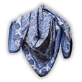Princess Paisley Lightweight Floral Cotton Scarf — Serene Blue - Sweet Us