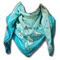 Princess Paisley Lightweight Floral Cotton Scarf — Turquoise Shores - Sweet Us