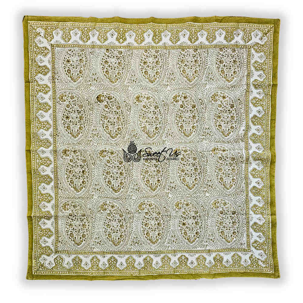 Princess Paisley Soft Cotton Floral Scarf for Women, Antique Lace