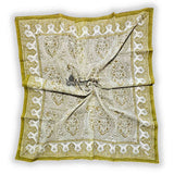 Princess Paisley Soft Cotton Floral Scarf for Women, Antique Lace