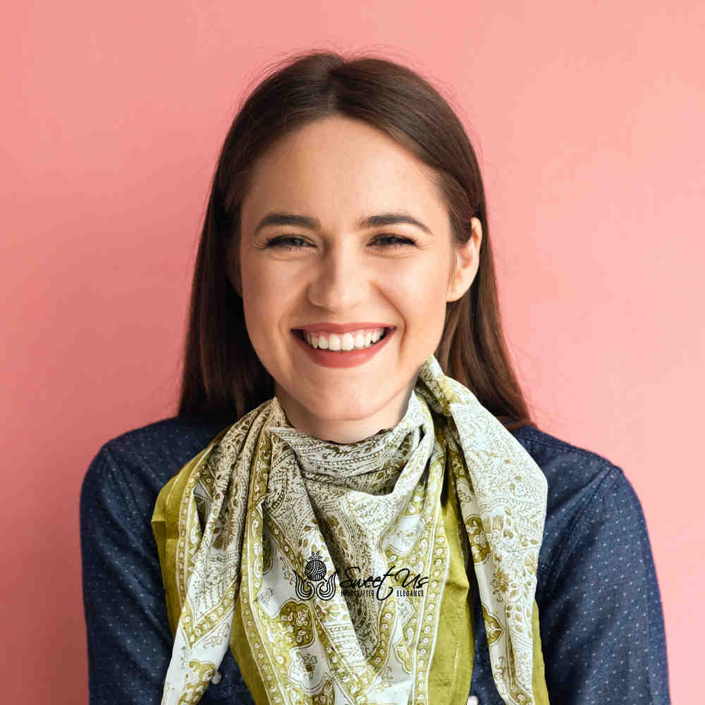 Princess Paisley Soft Cotton Floral Scarf for Women, Antique Lace