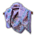 Lotus Dreams Lightweight Floral Cotton Scarf — Lilac Luster - Sweet Us