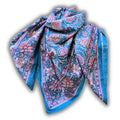 Lotus Dreams Lightweight Floral Cotton Scarf — Adriatic Grace - Sweet Us