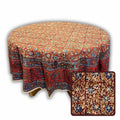 Dharani Series Vegetable Dye Round Tablecloth — Sienna Solstice