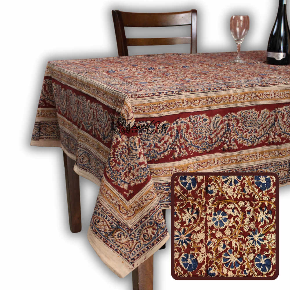 Dharani Series Vegetable Dye Tablecloth — Sienna Solstice - Sweet Us
