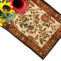 Rustic Autumn Floral Block Print Cotton Set of Four Placemats - Sweet Us
