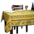 Nyons Olive Classic Allover Spill-Resistant Square Tablecloth — Soleil - Sweet Us