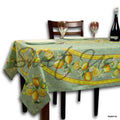 Le Citron Wipeable Acrylic Coated Cotton Tablecloth Rectangle, Fern - Sweet Us