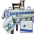 Saveurs de Provence Spill-Resistant Allover Tablecloth — Bleu Azur - Sweet Us