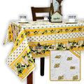 Saveurs de Provence Spill-Resistant Allover Tablecloth — Jaune Soleil - Sweet Us