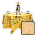 Provence d'Olives Coated French Tablecloth Round, Gold - Sweet Us
