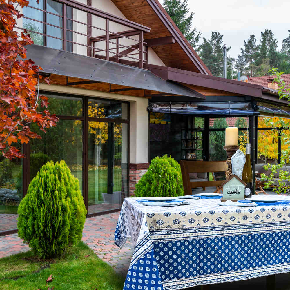 Moustiers Spill-Resistant Classic Allover Tablecloth