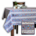 Fleurs d'Avignon Spill-Resistant Allover Tablecloth — Porcelaine - Sweet Us