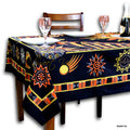 Solaris Celeste Cotton Tablecloth Rectangle — Ember Eclipse - Sweet Us
