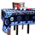 Solaris Celeste Cotton Tablecloth Rectangle — Midnight Prism - Sweet Us