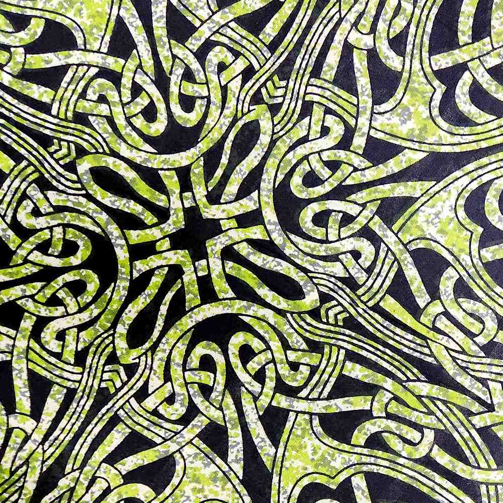 Celtic Crest Hand?Loomed Cotton Tablecloth — Emerald - Sweet Us