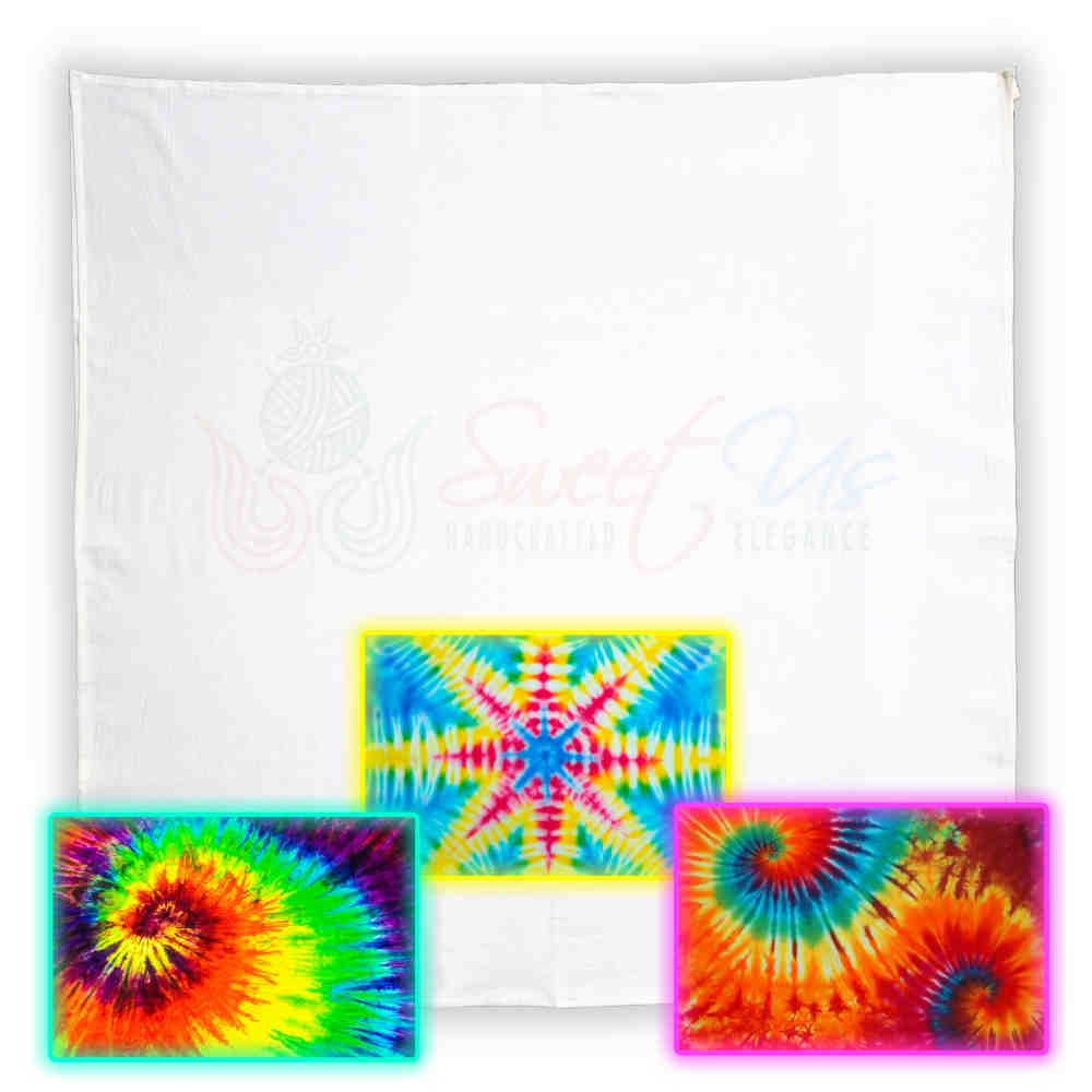 Plain White Tapestry Blank Hippie Bohemian Cotton Wall Hang for Tie Dye