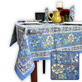 Floraison de Luxe Cotton French Country Floral Tablecloth, Sunlit Serenity - Sweet Us
