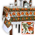 The Affluent Floral French Country Tablecloth Rectangle, Amber Olive - Sweet Us