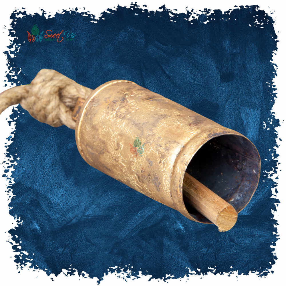 Rustic Dome Tin Bell — 5" with Wooden Striker